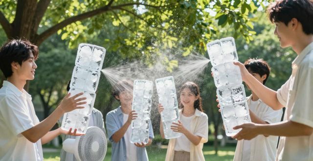 大冰块降温方法_长宁区夏季防暑降温大冰块_大冰块户外活动使用时长